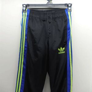 Adidas 3 Striped Track Jogger Pants Blue Green Black Mens Small Treefoil Logo